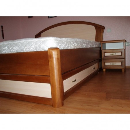 Деревянная кровать "Фиона с ящиками 2"